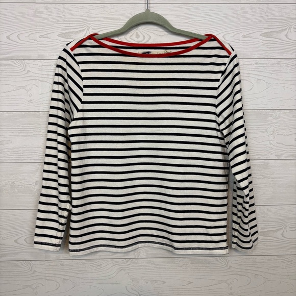 Grey State Tops - GREY STATE COASTAL TEE BLUE WHITE STRIPED LONG SLEEVE BLOUSE SIZE 1 SMALL